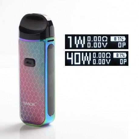 authentic-smoktech-smok-nord-2-40w-1500mah-pod-system-vape-starter-kit-7-color-cobra-45ml-04ohm-08ohm-140w