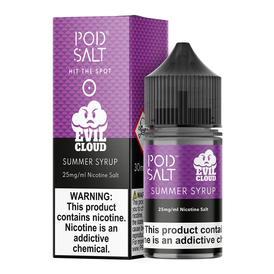 Pod_Salt_Fusion_Range_30ml_Box_and_Bottle_25mg_Mockup_Summer_Syrup_900x