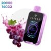 ELF BAR RAYA D2 20000 Puffs- GRAPE ICE – 5% Nic – Type C Rechargeable
