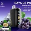 ELF BAR RAYA D3 PRO 30K PUFFS DISPOSABLE VAPE- BLUEBERRY ICE – 5% Nic – Type C Rechargeable
