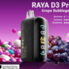 ELF BAR RAYA D3 PRO 30K PUFFS DISPOSABLE VAPE - Grape Bubblegum – 5% Nic – Type C Rechargeable