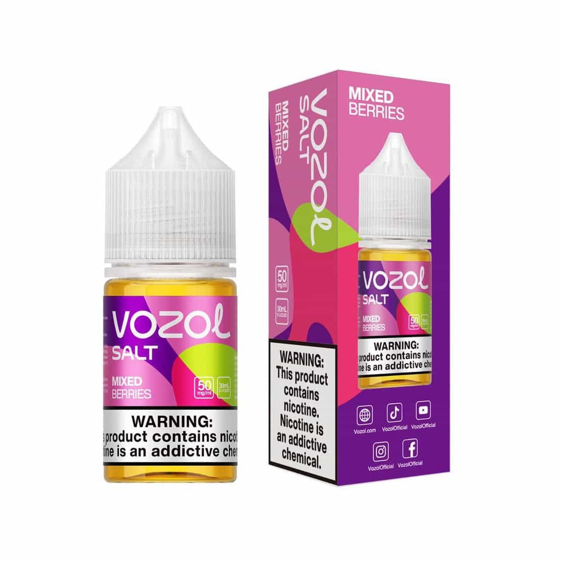 VOZOL Salt Nicotine 30mL Mixed Berries in UAE