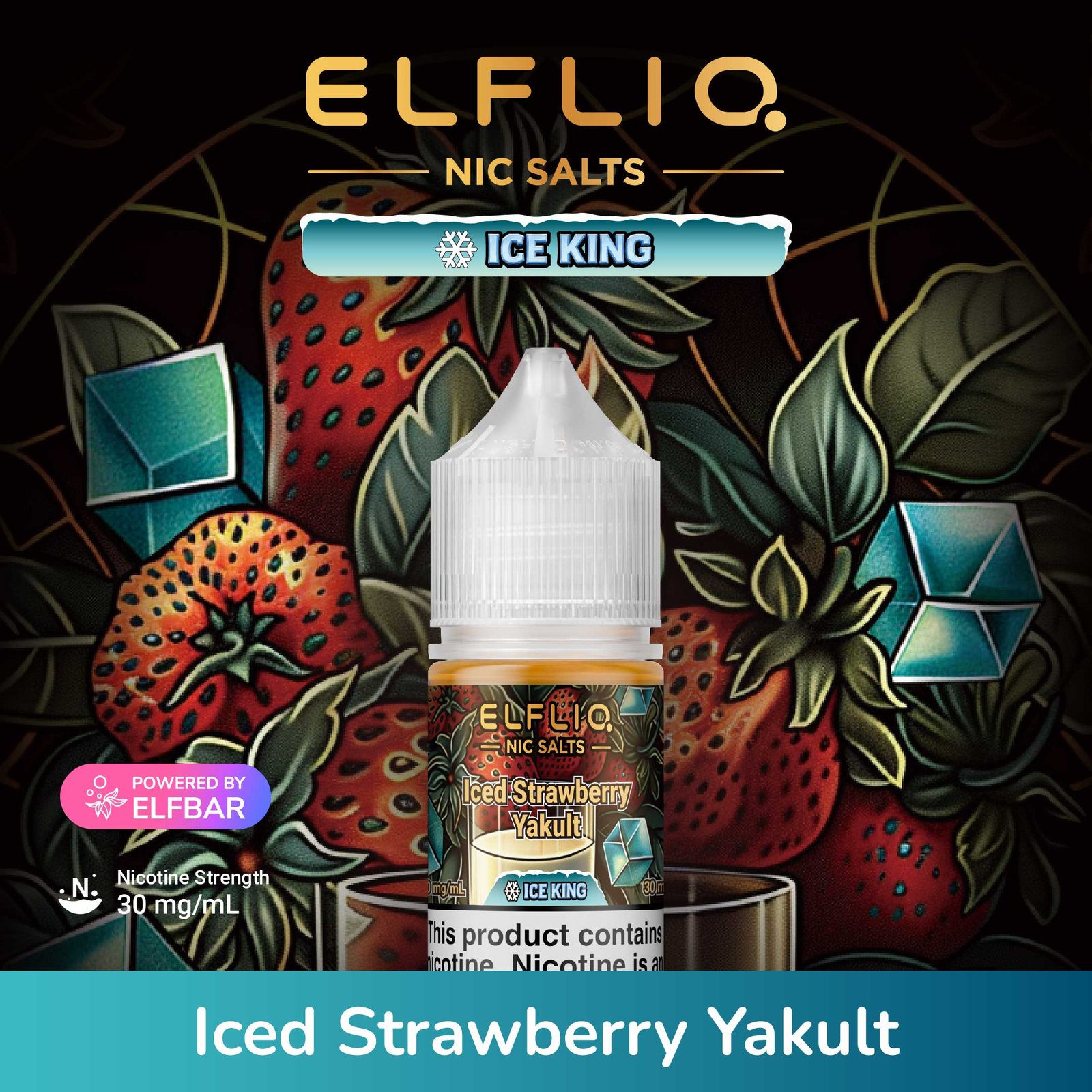 IcedStrawberryYakult_elfliq_by_elfbar_uae_vape_king_dxb