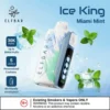 ELF BAR ICE KING 30000 PUFFS - MIAMI MINT – 5% Nic – Type C Rechargeable