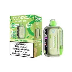 VOOPOO REPOP 35K Puffs - Sour Chili Apple - 5% Disposable Vape - Type C Rechargeable